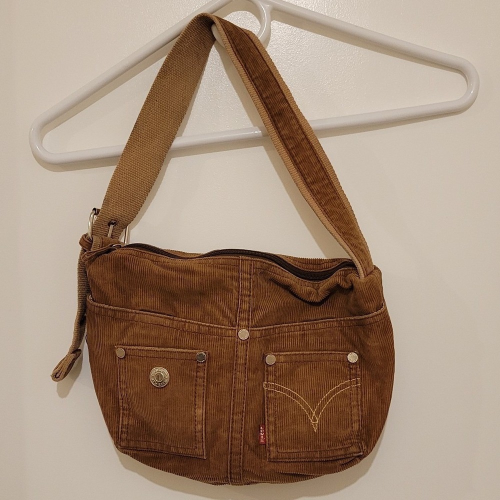 Y2K 90s Levi's Brown Corduroy Shoulder Bag Twilight Angela Weber Inspiration Hot